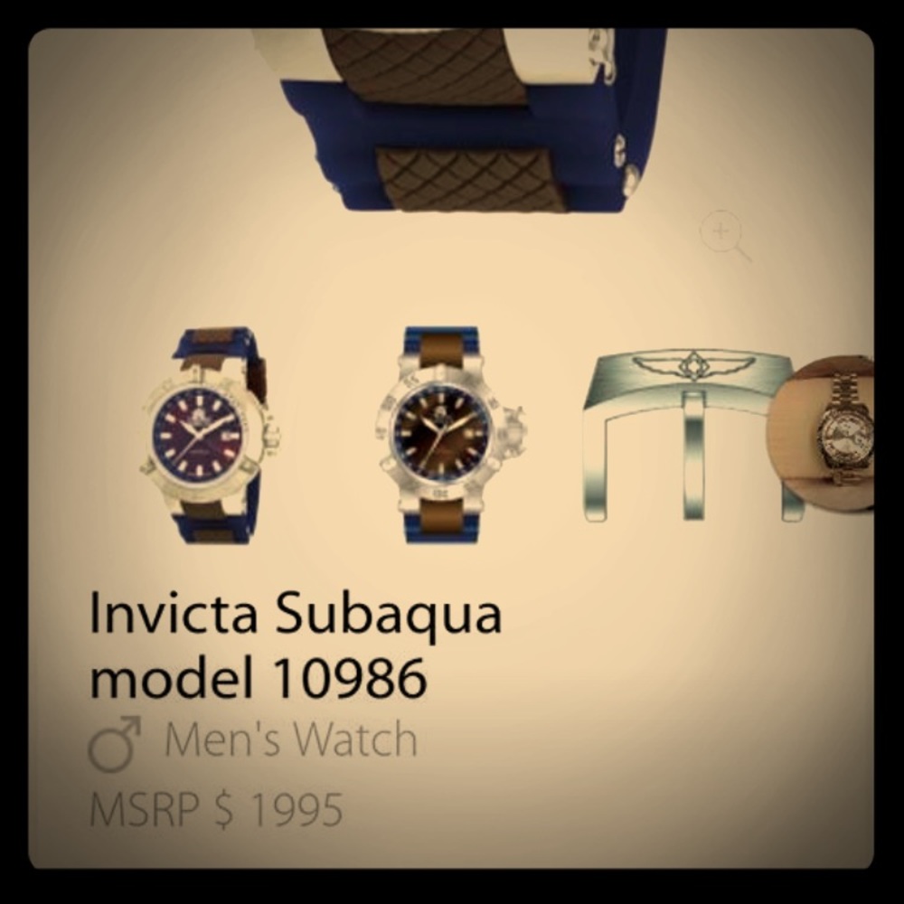 INVICTA MENS WATCH CRYSTAL FLAME INFUSED
